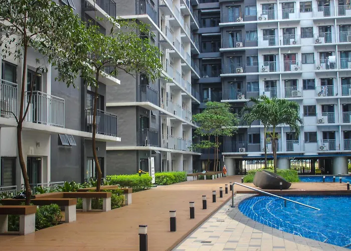 Cozy 642 1br Shore3 Residence, Amenity Pool View, Near Airport, Ikea, Moa, Smx, Pasay City, Apartment Manila